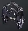 Half Moon Tambourine Double Row Percussion 